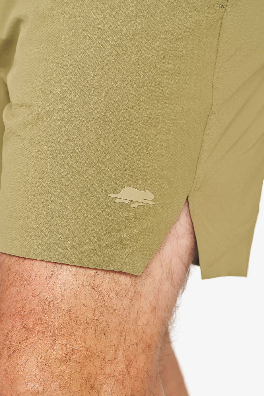 SHORE THING Performance Swim Short - Olive